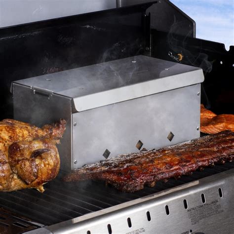 how to use stainless steel smoker box|stainless steel meat smoker.